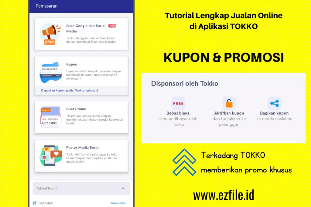 @ezfileid Tutorial Lengkap Jualan Online di Aplikasi TOKKO - Promosi