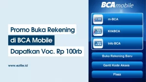 Promo Buka Rekening BCA & Dapatkan Reward Voucher Shopee Rp 100rb