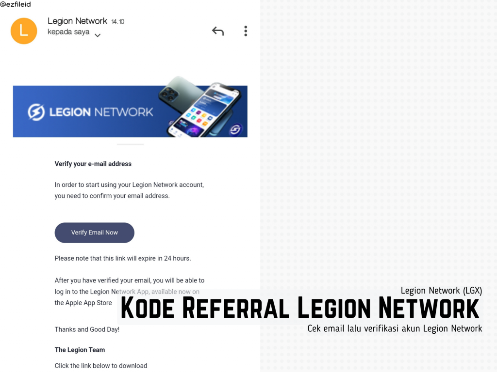 Kode Referral Legion Network