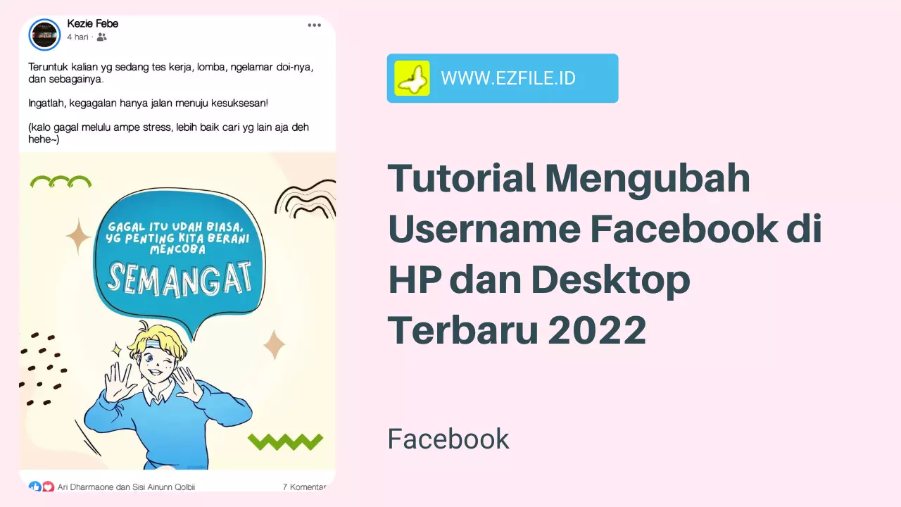 Cara Mengubah Username Facebook Terbaru 2022 @ezfileid