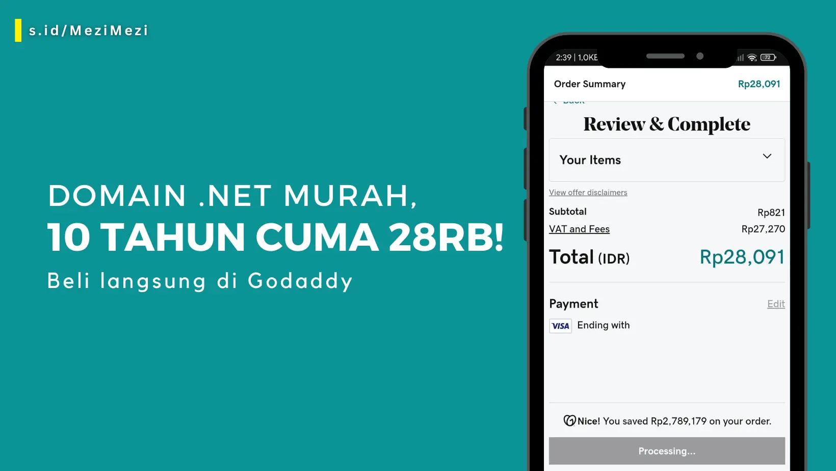 Promo domain net murah